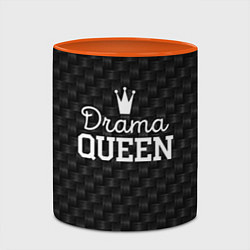 Кружка 3D Drama queen, цвет: 3D-белый + оранжевый — фото 2