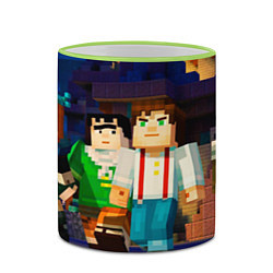 Кружка 3D Minecraft Men's, цвет: 3D-светло-зеленый кант — фото 2