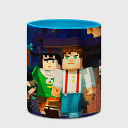 Кружка 3D Minecraft Men's, цвет: 3D-белый + небесно-голубой — фото 2