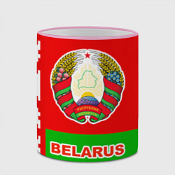 Кружка 3D Belarus Patriot, цвет: 3D-розовый кант — фото 2