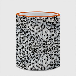 Кружка 3D White Jaguar, цвет: 3D-оранжевый кант — фото 2