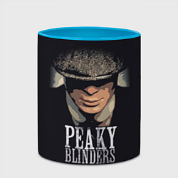 Кружка 3D Peaky Blinders, цвет: 3D-белый + небесно-голубой — фото 2