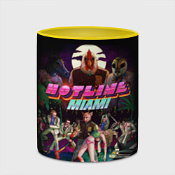 Кружка 3D Hotline Miami, цвет: 3D-белый + желтый — фото 2