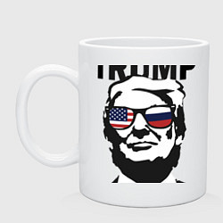 Кружка керамическая USA: Trump, цвет: белый