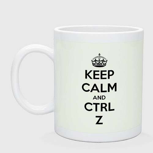 Кружка Keep Calm & Ctrl + Z / Фосфор – фото 1