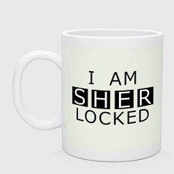 Кружка керамическая I am Sherlocked, цвет: фосфор