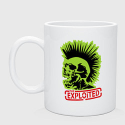 Кружка керамическая The Exploited, цвет: белый