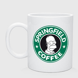 Кружка керамическая Springfield Coffee, цвет: белый