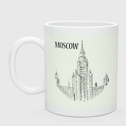 Кружка керамическая Moscow MSU, цвет: фосфор