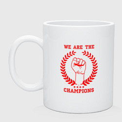 Кружка керамическая We are tha Champions, цвет: белый