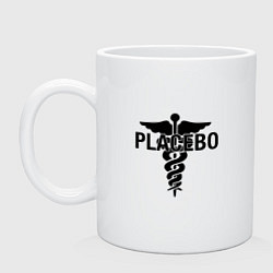 Кружка керамическая Placebo, цвет: белый
