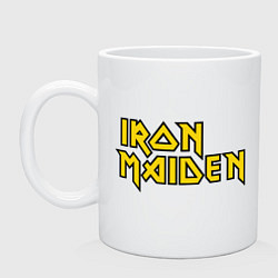 Кружка керамическая Iron Maiden, цвет: белый