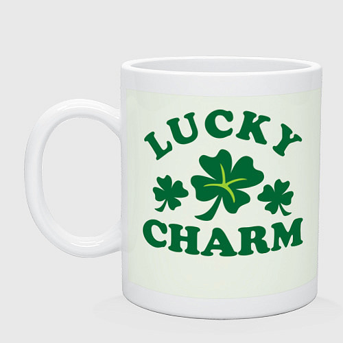 Кружка Lucky charm - клевер / Фосфор – фото 1