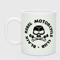 Кружка керамическая Black rebel motorcycle club, цвет: фосфор