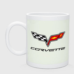 Кружка керамическая Chevrolet corvette, цвет: фосфор