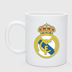 Кружка керамическая Real Madrid FC, цвет: белый