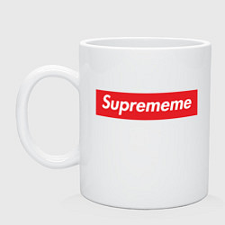 Кружка керамическая Suprememe, цвет: белый