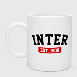 Кружка керамическая FC Inter Est. 1908, цвет: белый