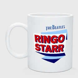 Кружка керамическая Ringo Starr: The Beatles, цвет: белый
