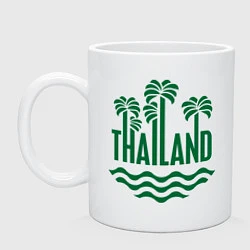 Кружка керамическая Тайланд, цвет: белый
