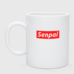 Кружка керамическая Senpai Supreme, цвет: белый