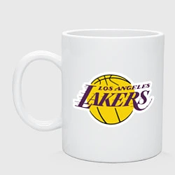 Кружка керамическая LA Lakers, цвет: белый