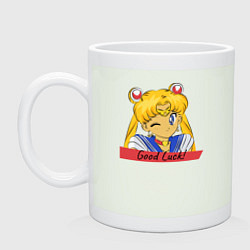 Кружка керамическая Sailor Moon Good Luck, цвет: фосфор