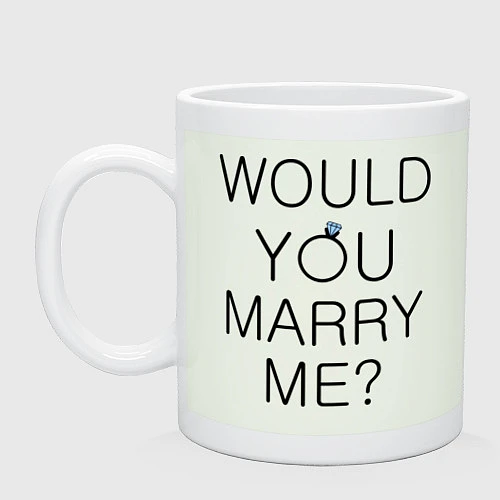 Кружка Would you marry me? / Фосфор – фото 1