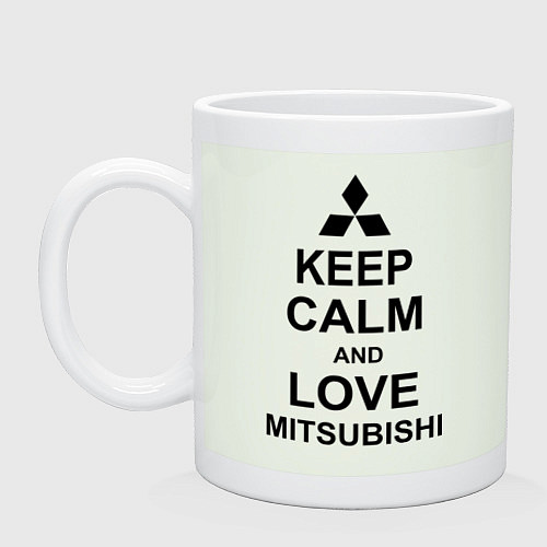 Кружка Keep Calm & Love Mitsubishi / Фосфор – фото 1