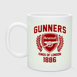 Кружка керамическая Arsenal: Kings of London, цвет: фосфор