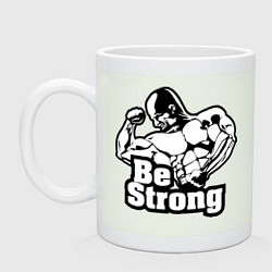 Кружка керамическая Be Strong, цвет: фосфор