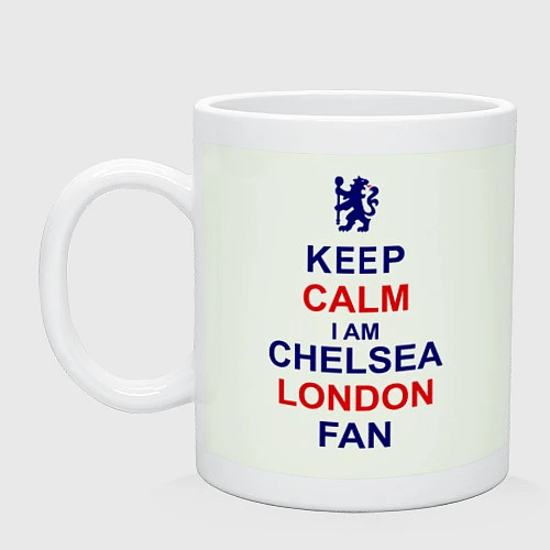 Кружка Keep Calm & Chelsea London fan / Фосфор – фото 1