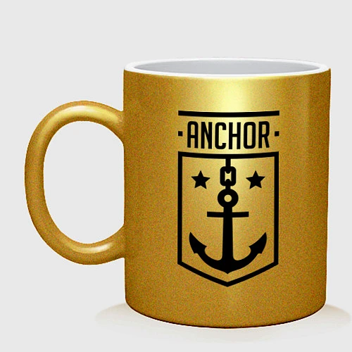 Кружка Anchor Shield / Золотой – фото 1