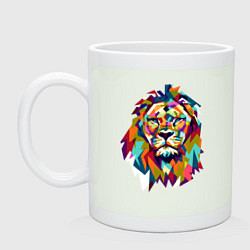 Кружка керамическая Lion Art, цвет: фосфор