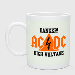 Кружка керамическая AC/DC: High Voltage цвета фосфор — фото 1