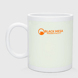 Кружка керамическая Black Mesa: Research Facility, цвет: фосфор