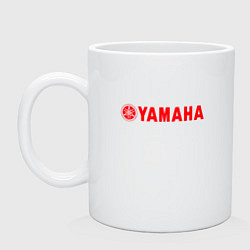 Кружка керамическая YAMAHA, цвет: белый