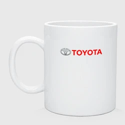 Кружка керамическая TOYOTA, цвет: белый