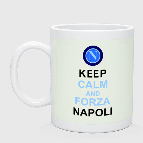 Кружка Keep Calm & Forza Napoli / Фосфор – фото 1