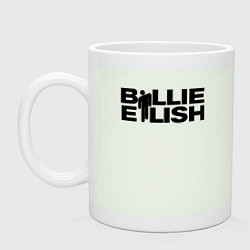 Кружка керамическая BILLIE EILISH, цвет: фосфор