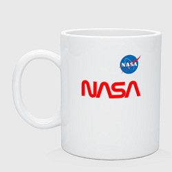 Кружка керамическая Nasa mania, цвет: белый