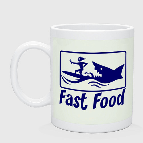 Кружка Shark fast food / Фосфор – фото 1