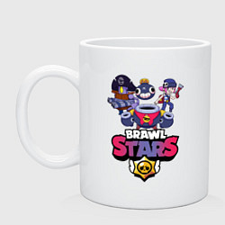 Кружка керамическая Brawl Stars, цвет: белый