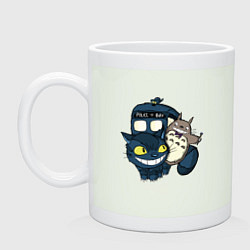 Кружка керамическая Tardis Totoro, цвет: фосфор