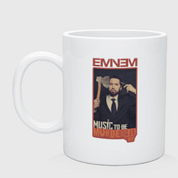 Кружка керамическая Eminem MTBMB, цвет: белый