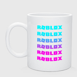 Кружка керамическая ROBLOX, цвет: белый