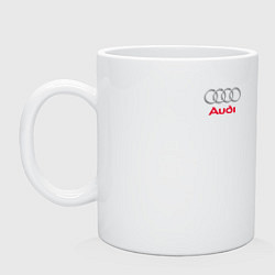 Кружка керамическая AUDI, цвет: белый