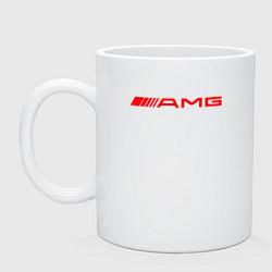 Кружка керамическая MERCEDES AMG, цвет: белый