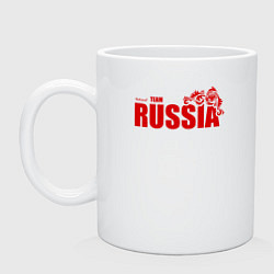 Кружка керамическая Russia, цвет: белый