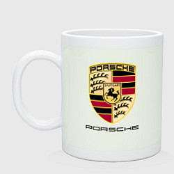 Кружка керамическая PORSCHE, цвет: фосфор